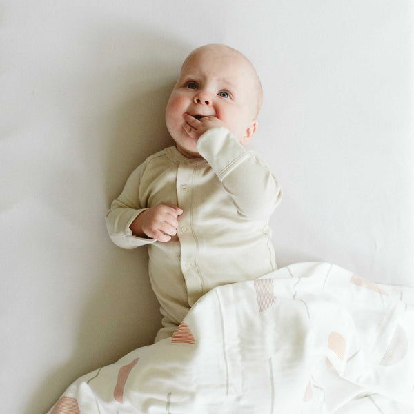 goumikids - 24 Hour Convertible Sleeper Baby Gown - Birch