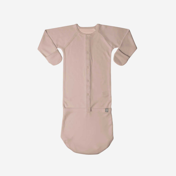 goumikids - 24 Hour Convertible Sleeper Baby Gown - Rose