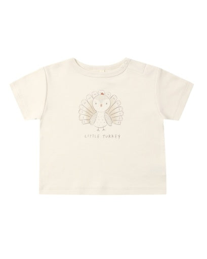 Quincy Mae Boxy Tee in Little Turkey
