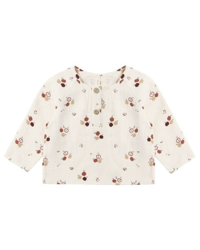Quincy Mae Zion Shirt in Apples