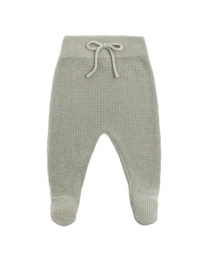 Quincy Mae Footed Knit Pant in Laurel