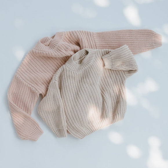 Bloom Cozy Cotton Knit Set - Sand