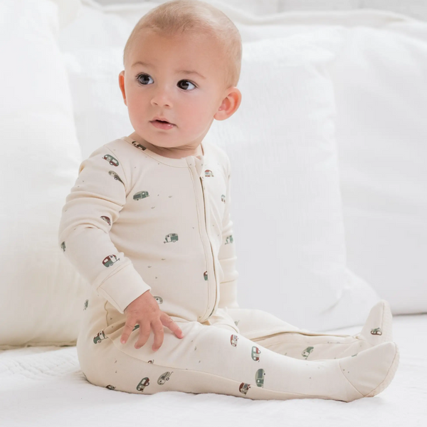 Colored Organics - Peyton Organic Cotton Two-Way Zipper Sleeper - Camper / Balsam