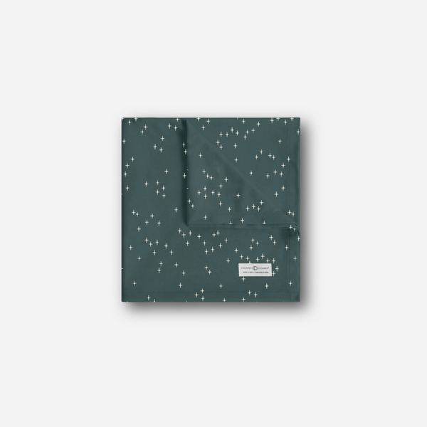 Colored Organics - Cotton Swaddle Blanket - North Star / Balsam