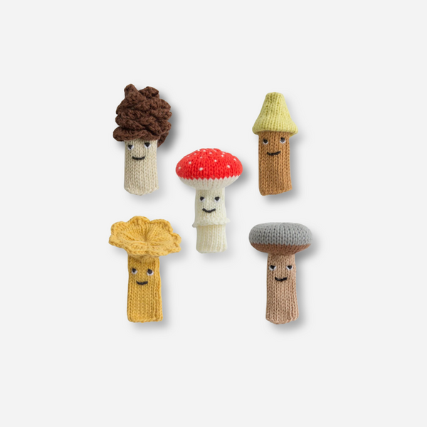 Blabla Kids - Finger Puppet Mushrooms - Set of 5