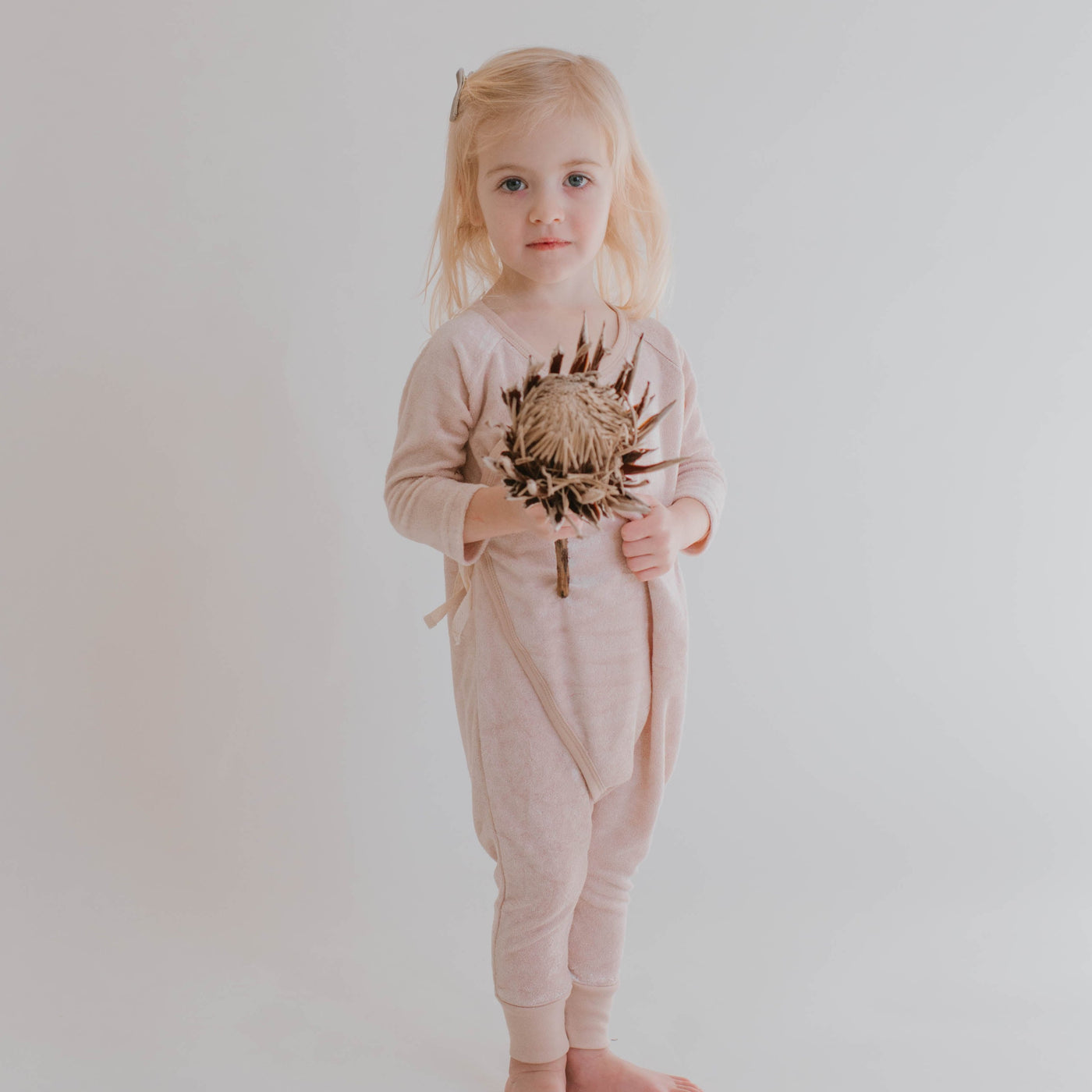 French Terry Jumpsuit, Danish Flowers Blue