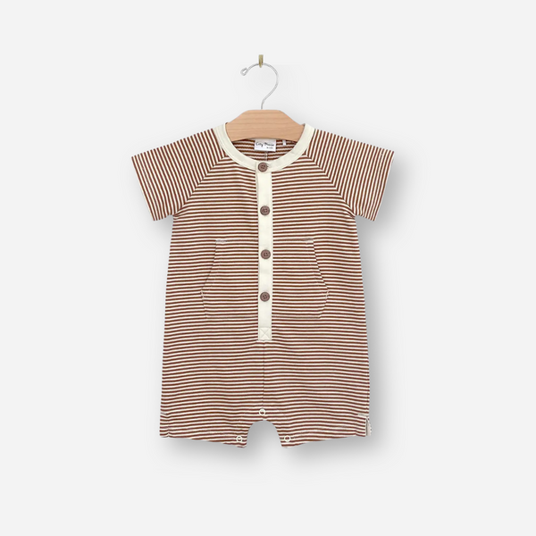 City Mouse Studio - Kangaroo Romper - Stripe Classic