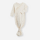 Indy Kimono Organic Newborn Gown - Vida Floral / Ivory + Wisteria