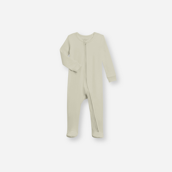 Colored Organics - Peyton Organic Cotton Two-Way Zipper Sleeper - Sage