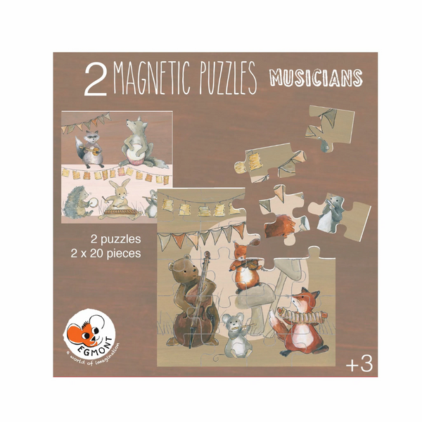 Egmont Heico - Magnetic Puzzle Set - Animal Musicians