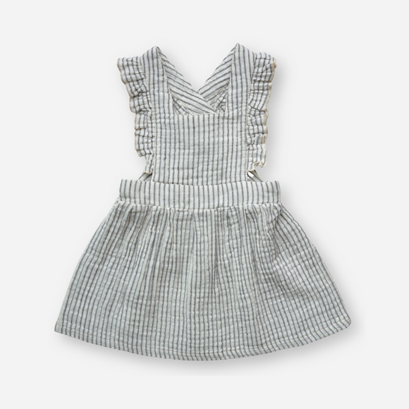Eli & Nev - Charlotte Pinafore Dress - Grey Stripe