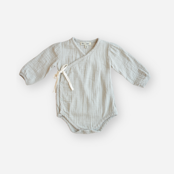 Eli & Nev - Sienna Baby Onesie Cotton Muslin Bodysuit - Sage