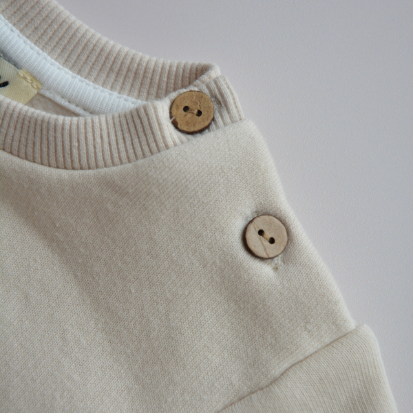 Eli & Nev - Valentin Baby and Toddler Top Fox Sweatshirt - Cream
