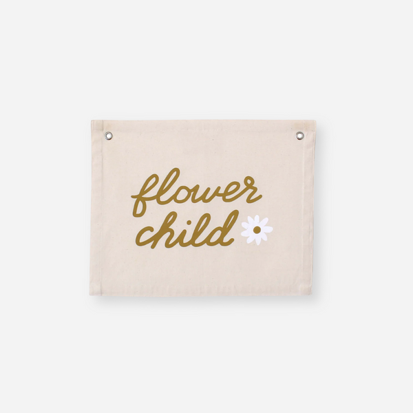 Imani Collective - Natural Canvas Banner - Flower Child