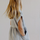 KidWild - Organic Dress - Denim / Mist Stripe