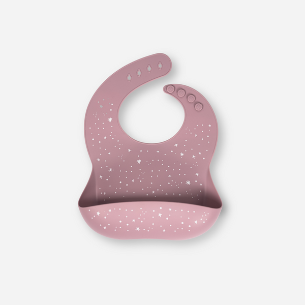 Lil North Co - Mauve Star Silicone Bib