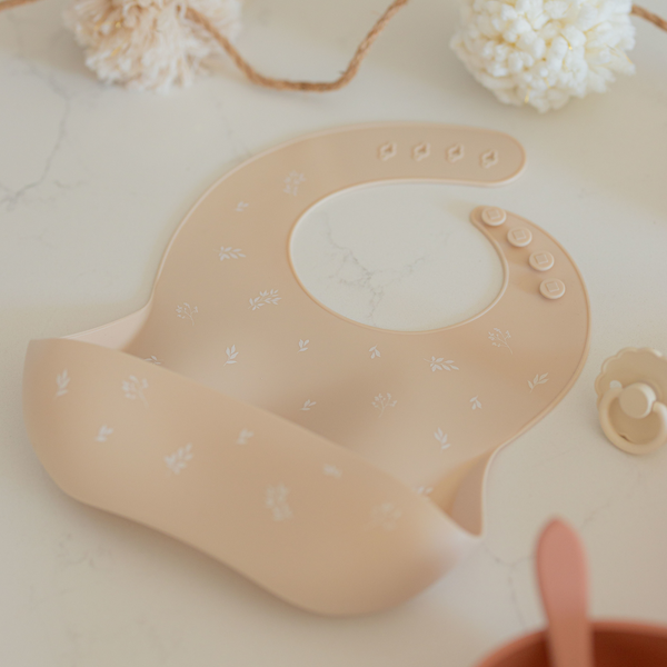 Lil North Co Foliage Leaves Silicone Bib