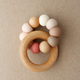 Little Chew - Silicone and Wood Ring Teether - River