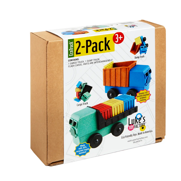 Luke's Toy Factory - Cargo and Dump Truck 2-Pack