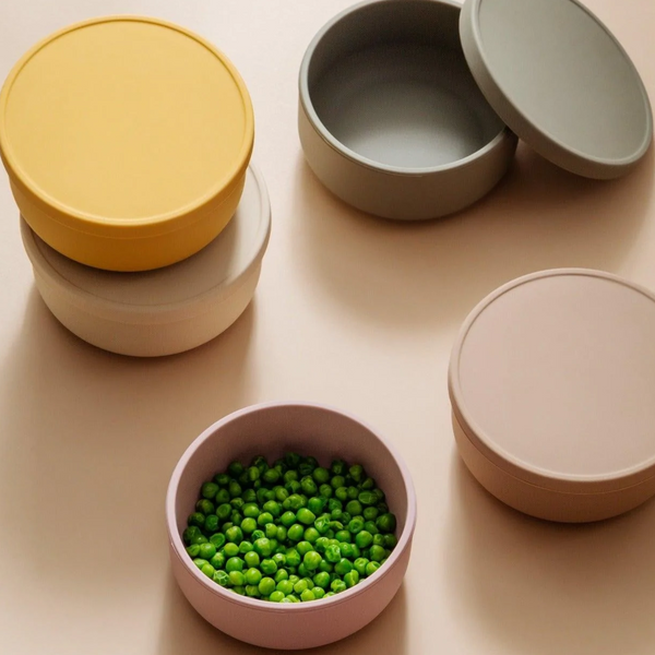 Maison Rue Stevie Silicone Bowl with Lid - Olive