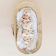 Makemake Organics - Cotton Kimono Knotted Newborn Gown - Autumn Fox