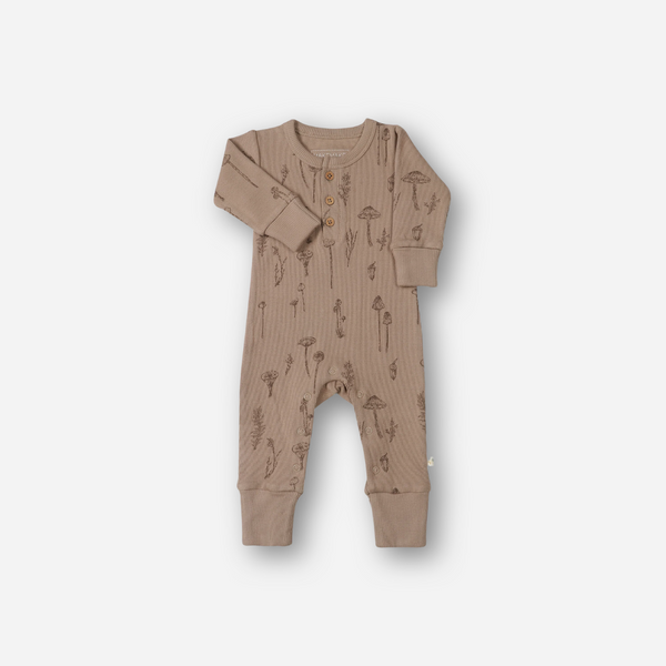 Makemake Organics - Organic Cotton Button Romper - Wildwood