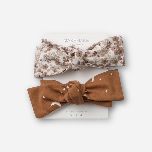 Makemake Organics - Organic Cotton Headwrap - Moonlight & Meadow