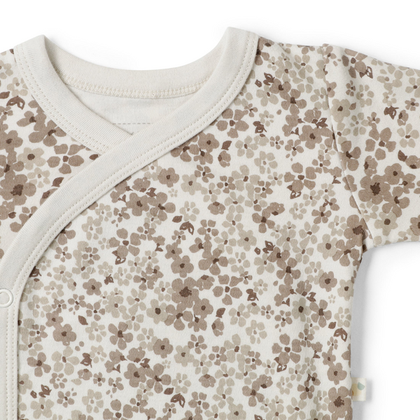 Makemake Organics - Organic Cotton Kimono Onesie - Meadow
