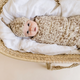 Makemake Organics - Organic Cotton Swaddle Blanket & Top Knot Hat - Meadow