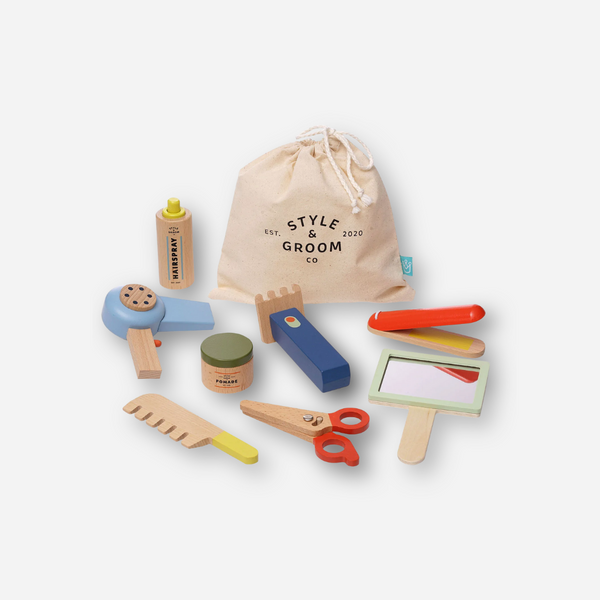 Manhattan Toy - Style & Groom Pretend Wooden Grooming Kit