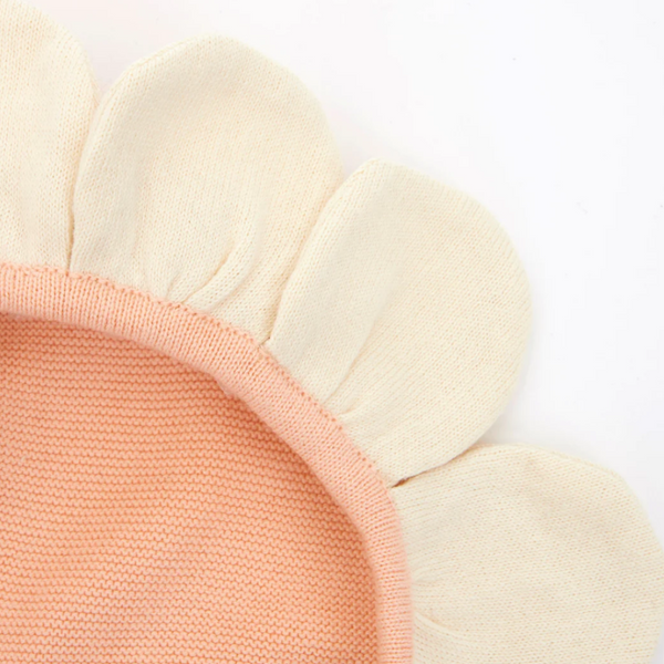 Meri Meri - Peach Daisy Baby Bonnet