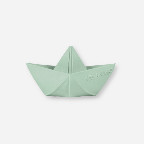 Oli & Carol - Origami Boat Bath Toy - Mint