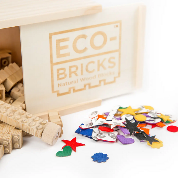 Once Kids - Eco-bricks™ Bamboo 45pcs + Felt