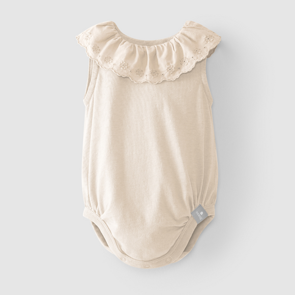 Snug - Organic Bodysuit with Decorative Collar