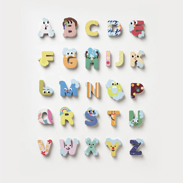 Peanut Loves Fish - Bath Stickers & Poster Set - Alphabet