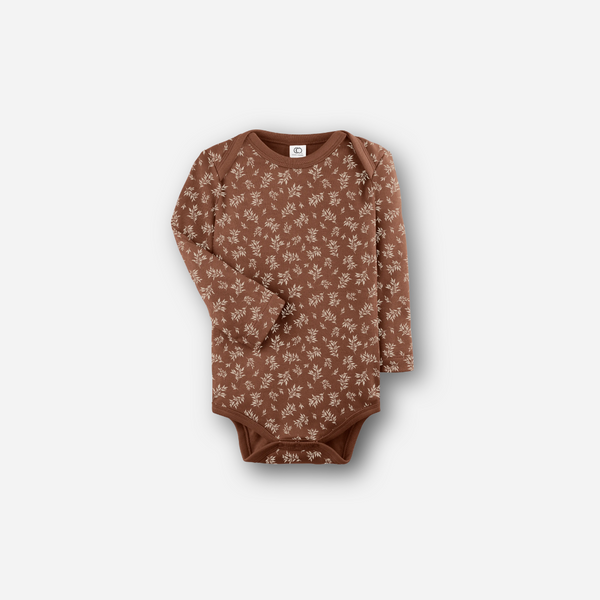 Colored Organics - River Bodysuit - Ali Leaf / Pecan