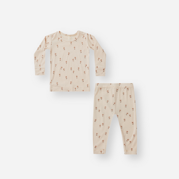 Quincy Mae - Bamboo Pajama Set - Lilac Fleur
