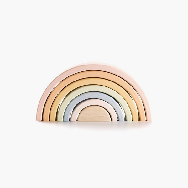 SABO Concept Wooden Rainbow Arch Stacking Toy - Pastel