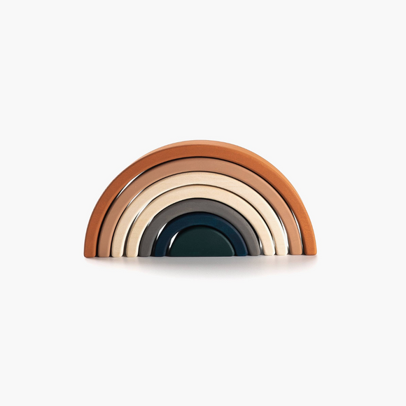 SABO Concept Wooden Rainbow Arch Stacking Toy - Terracotta