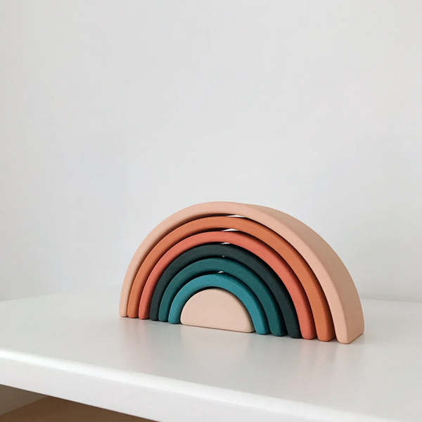 SABO Concept Wooden Rainbow Mini Stacking Toy - Tropics