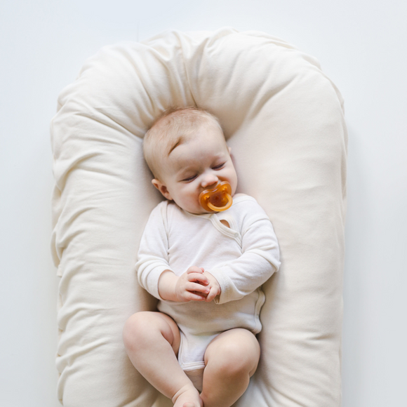 Snuggle Me Organic Infant Lounger Cover - Natural
