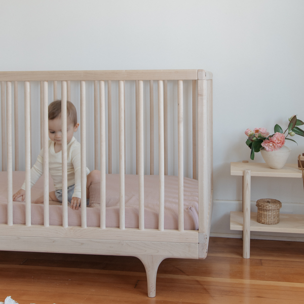 SoftSpot Baby Organic Cotton Soft Crib Sheet Rose