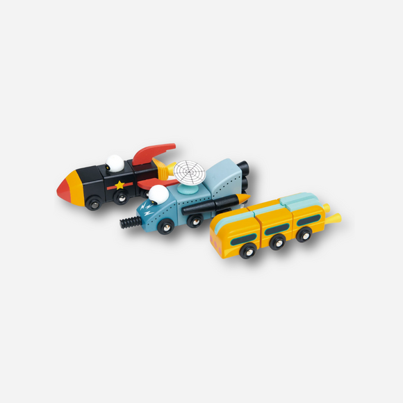 Tender Leaf Toys - Space Race Wooden Rocket Set