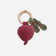 The Blueberry Hill - Cotton Crochet Beet Rattle and Teether