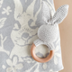The Blueberry Hill - Cotton Crochet Bunny Rattle and Teether