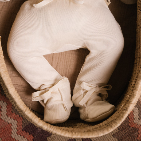 UAUA Collections Pima Cotton Baby Booties - Perla