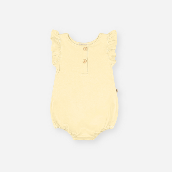 UAUA Collections - Pima Cotton Bubble Romper with Angel Wings - Anís