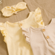 UAUA Collections - Pima Cotton Bubble Romper with Angel Wings - Anís