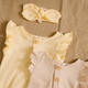 UAUA Collections - Pima Cotton Bubble Romper with Angel Wings - Anís