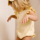 UAUA Collections - Pima Cotton Bubble Romper with Angel Wings - Anís
